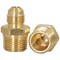 Everflow 1/4" Flare x 3/8" MIP Reducing Adapter Pipe Fitting; Brass F48R-1438 - alternate 3